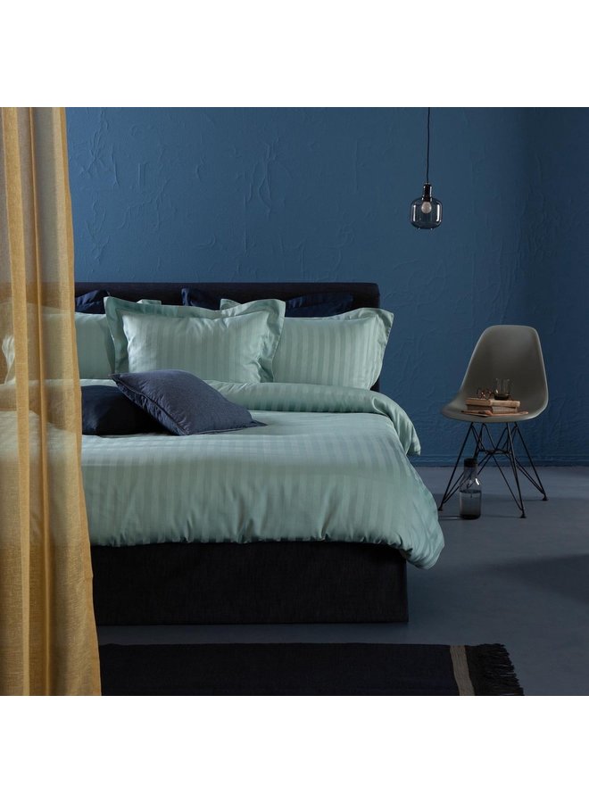 Damai Dekbedovertrek Linea Licht Groen - Katoensatijn