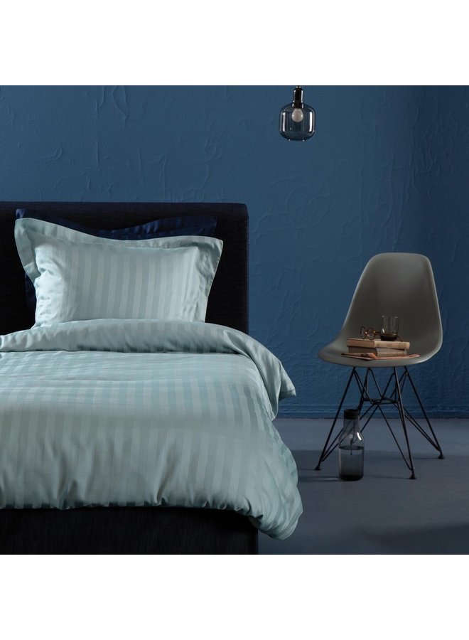 Damai Dekbedovertrek Linea Licht Groen - Katoensatijn