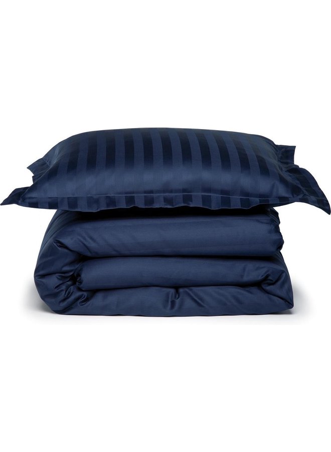 Damai Dekbedovertrek Linea Indigo Blauw - Katoensatijn
