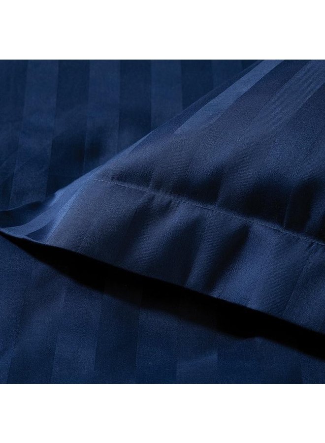 Damai Dekbedovertrek Linea Indigo Blauw - Katoensatijn