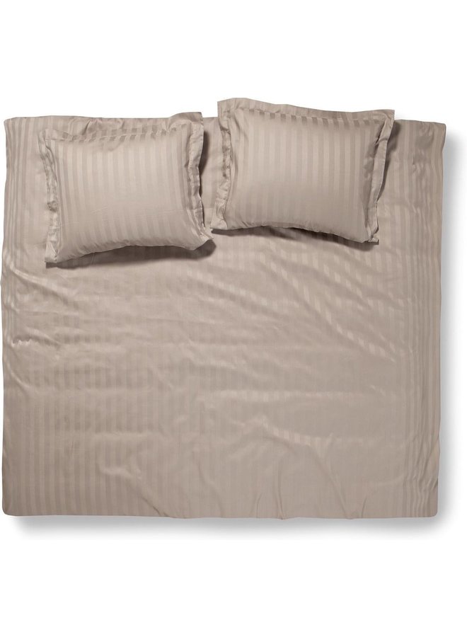 Dekbedovertrek Linea Zand - Katoensatijn PLX