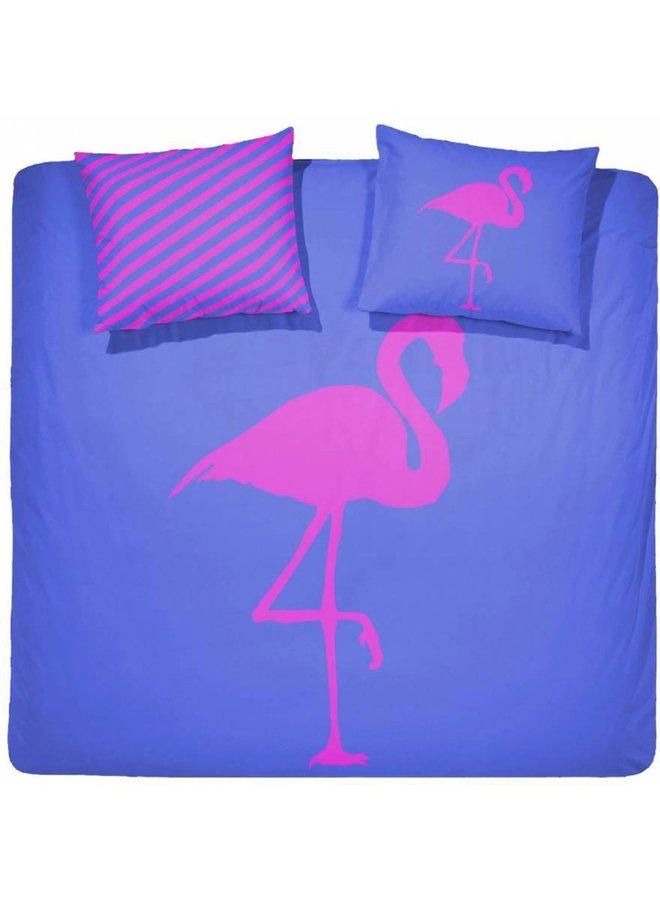 Dekbedovertrek Best Flamingo Forever Blauw - Percaline Katoen PL3