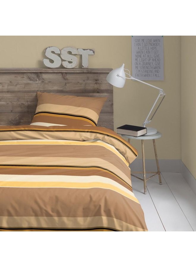 Damai Dekbedovertrek Bermuda Zand - Percaline Katoen