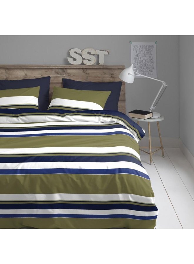 Damai Dekbedovertrek Bermuda Groen - Percale Katoen