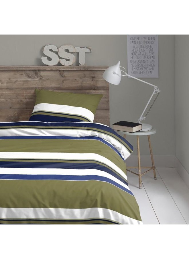 Damai Dekbedovertrek Bermuda Groen - Percale Katoen