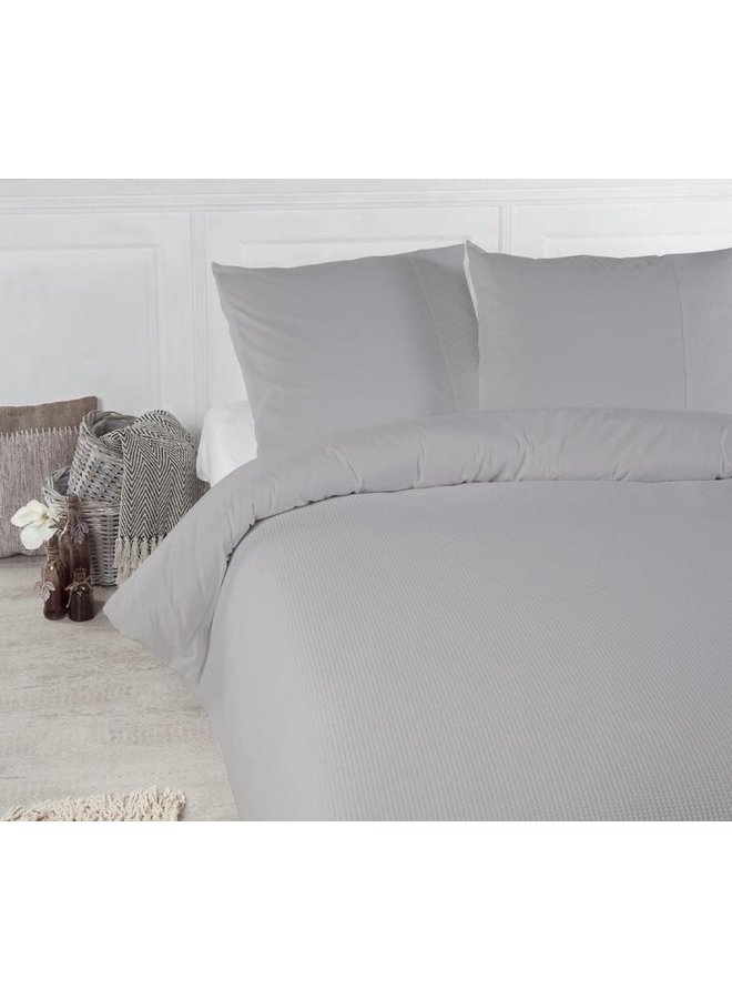 Papillon Dekbedovertrek Mendoza Grijs - Egyptisch Percale Katoen