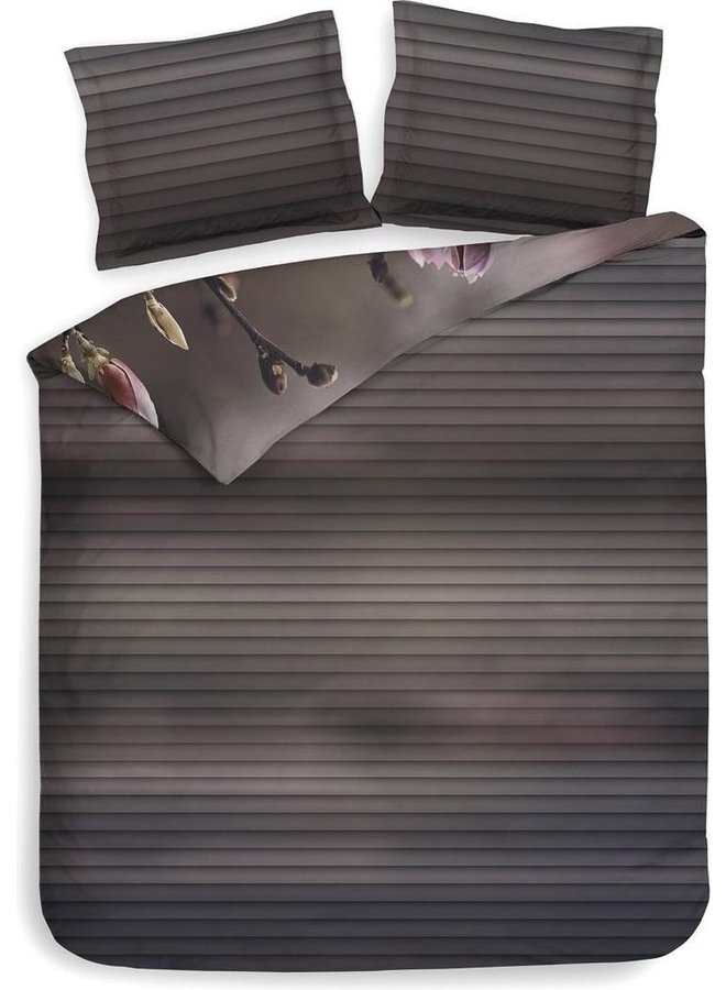 Heckett & Lane Dekbedovertrek Sarah Roze Taupe - Biologisch Twill Katoen