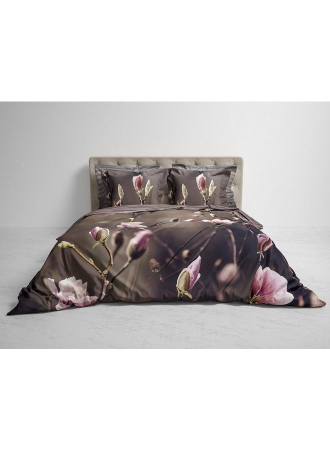 Heckett & Lane Dekbedovertrek Sarah Roze Taupe - Biologisch Twill Katoen