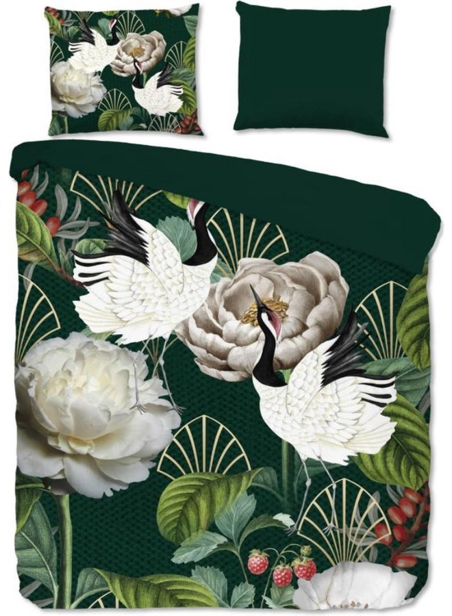 Good Morning Dekbedovertrek Luuk Groen - Katoen