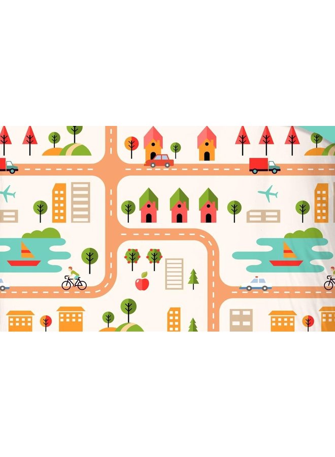 Good Morning Dekbedovertrek Kids Roadmap Multi - Katoen