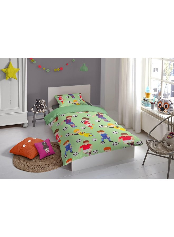 Good Morning Dekbedovertrek Kids Go Groen - Katoen