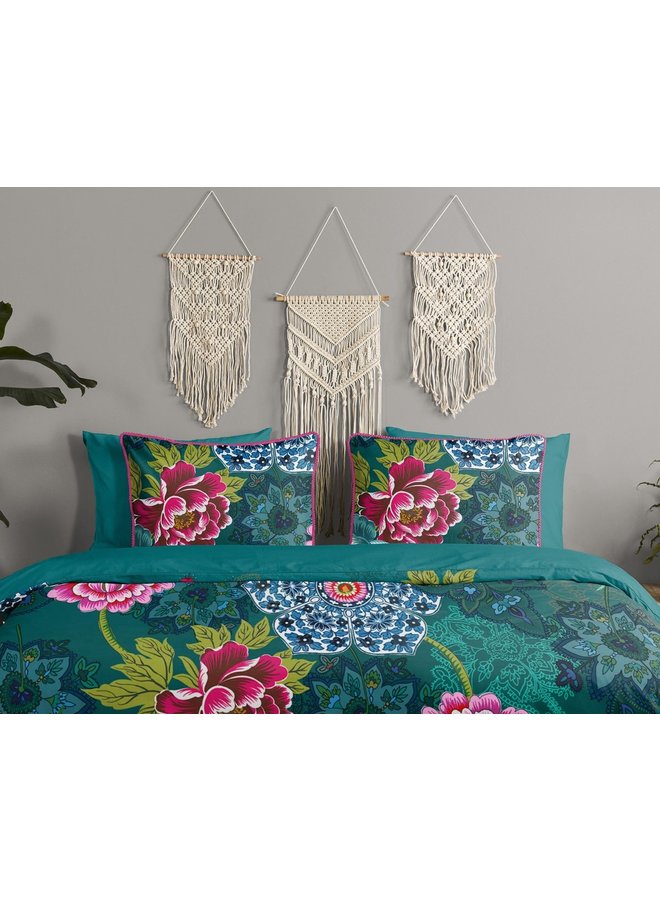 Happiness Dekbedovertrek Ceylon Groen - Percale Katoen