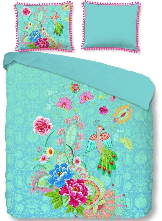 Dekbedovertrek Pajarito Aqua - Percale Katoen PL2