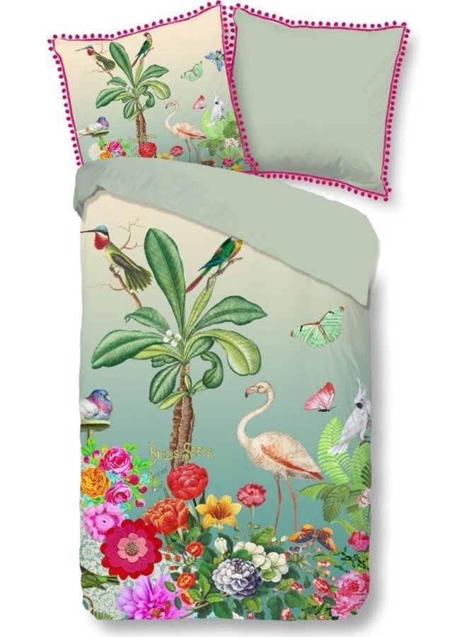 Happiness Dekbedovertrek Botanica Groen - Percale Katoen