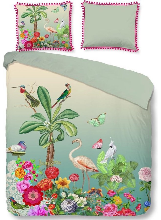 Happiness Dekbedovertrek Botanica Groen - Percale Katoen