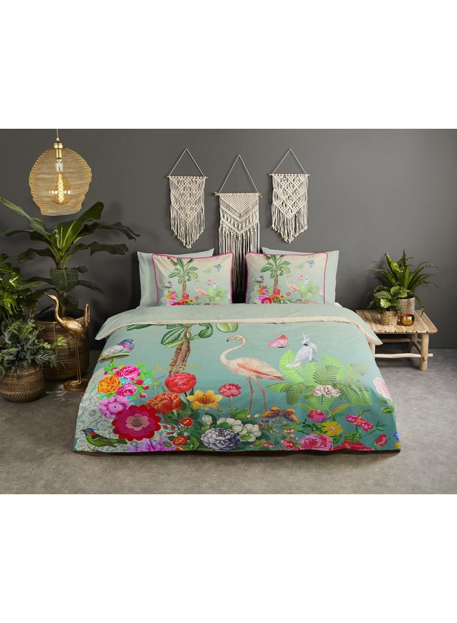 Happiness Dekbedovertrek Botanica Groen - Percale Katoen