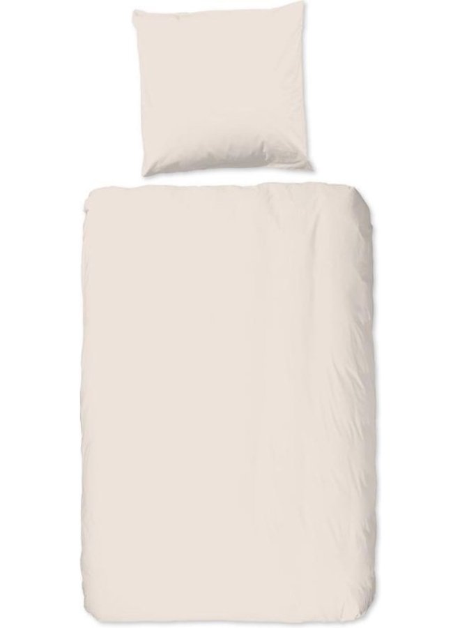 HIP Dekbedovertrek Uni Lichtzand - Katoensatijn
