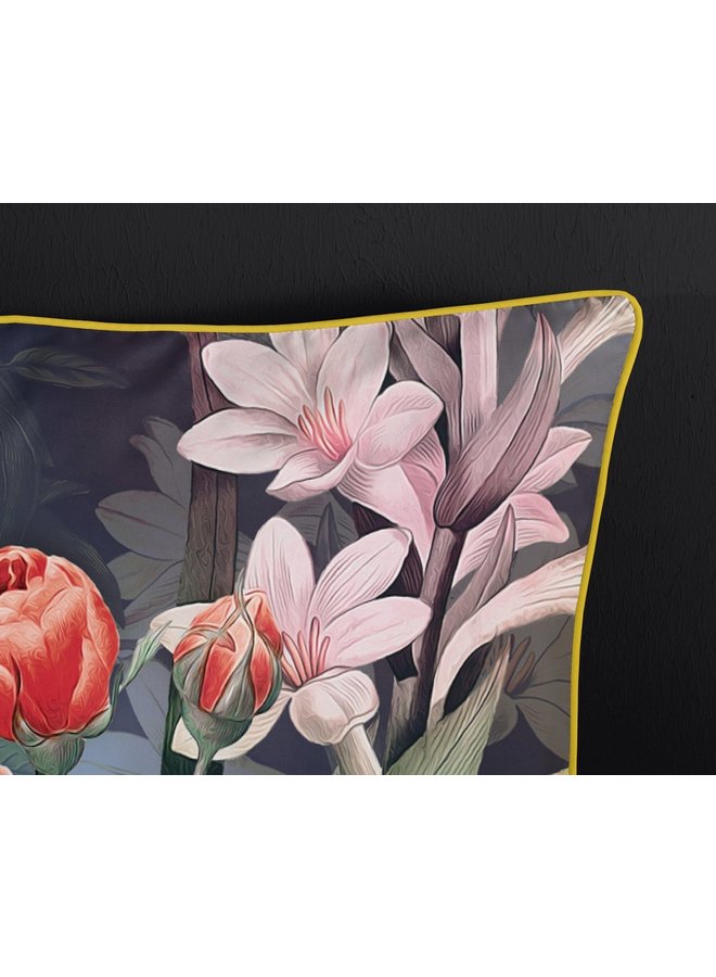 Descanso Dekbedovertrek Simone Blauw - Biologisch Katoensatijn