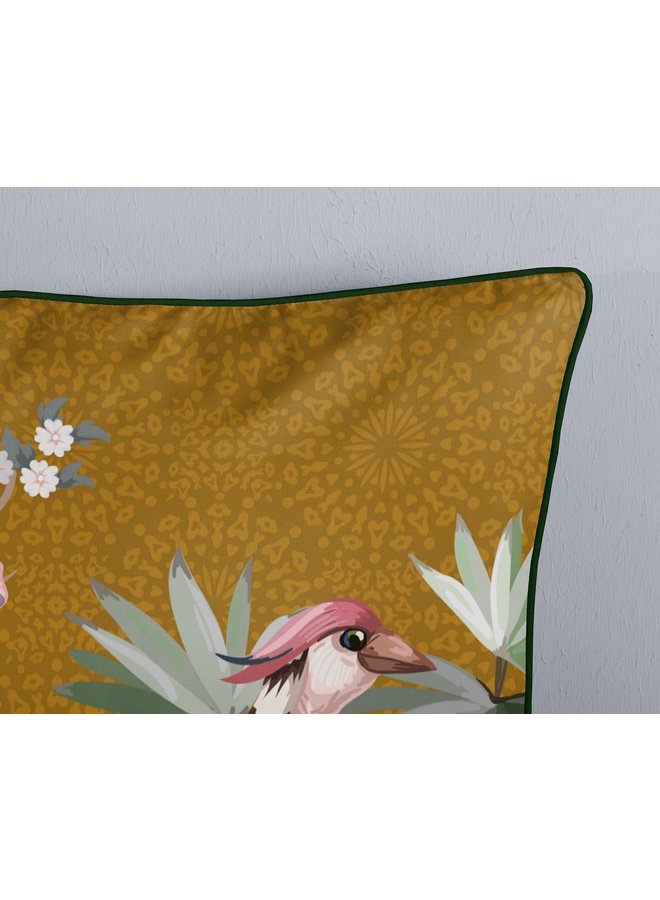 Descanso Dekbedovertrek Sarenza Oker - Biologisch Katoensatijn