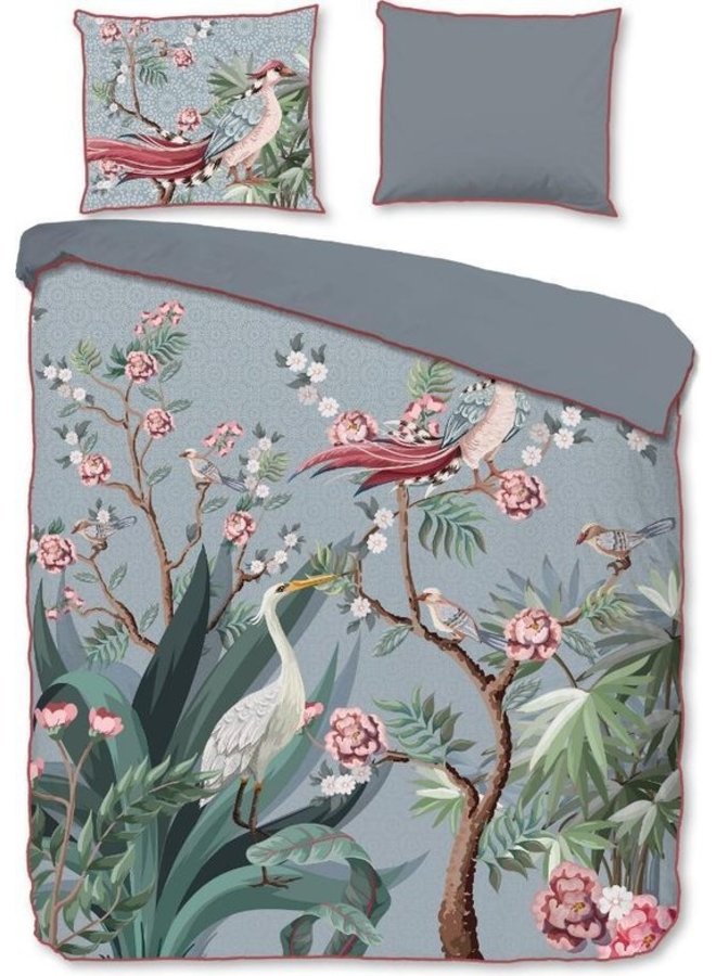 Dekbedovertrek Sarenza Grijs - Biologisch Katoensatijn