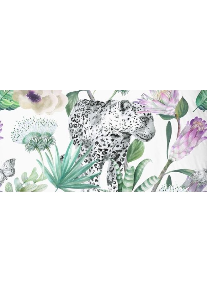 Descanso Dekbedovertrek Volterra Groen - Biologisch Katoensatijn