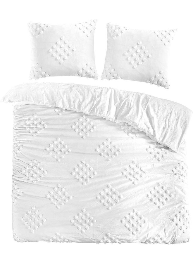 Dekbedovertrek Helsinki Wit - Percale Katoen PL2
