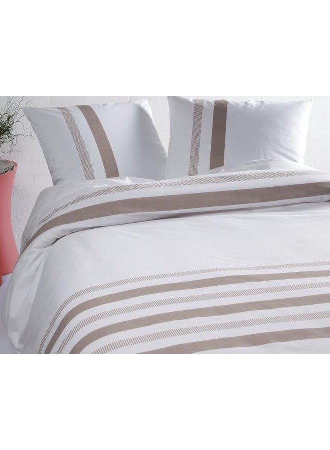 Papillon Dekbedovertrek San Francisco Zand - Katoensatijn