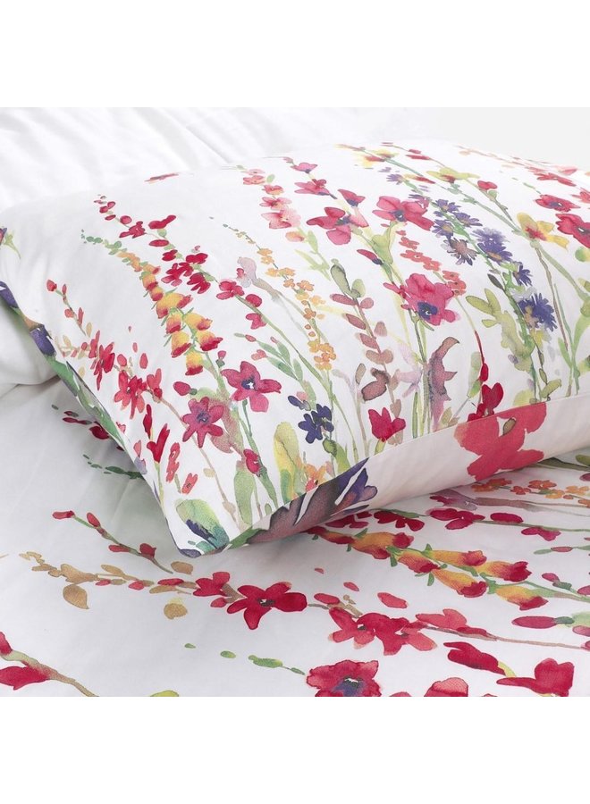 Papillon Dekbedovertrek Flowerfield Multi - Katoensatijn