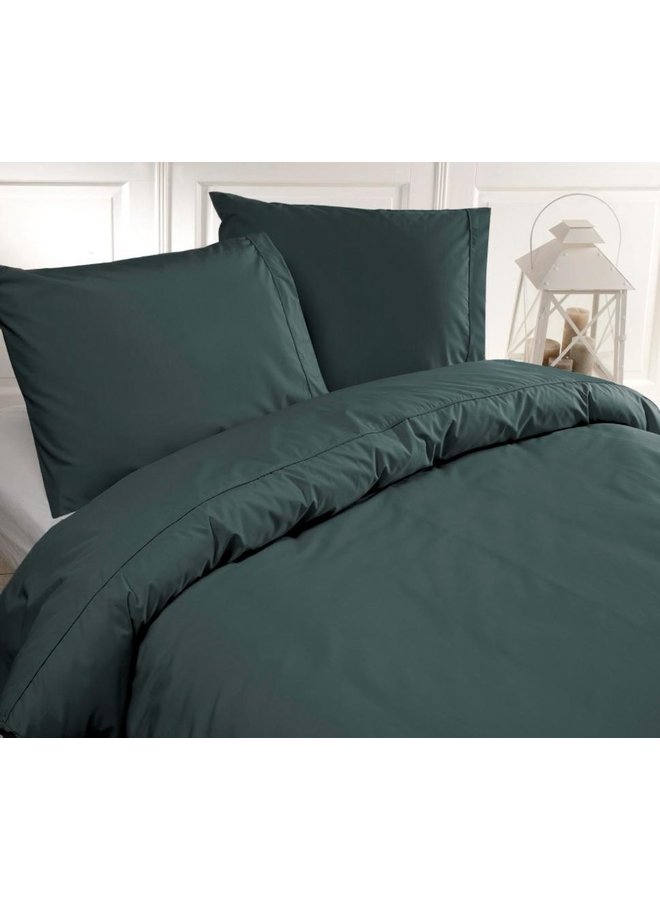 Papillon Dekbedovertrek Monte Carlo Donker Groen - Egyptisch Percale Katoen