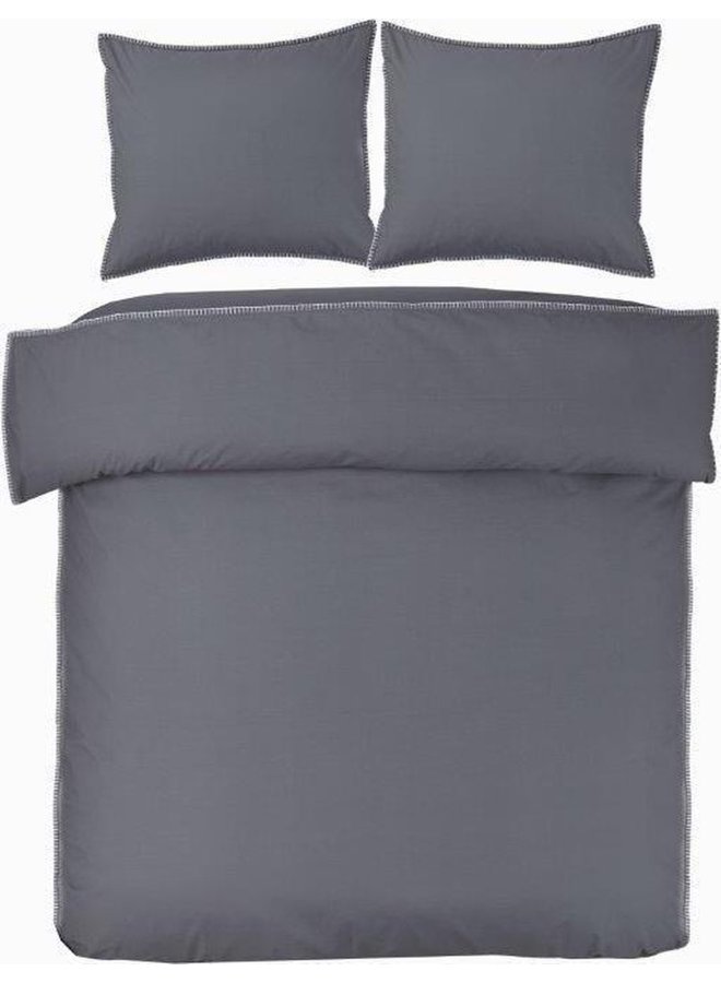 Papillon Dekbedovertrek Wellington Grijs - Percale Katoen