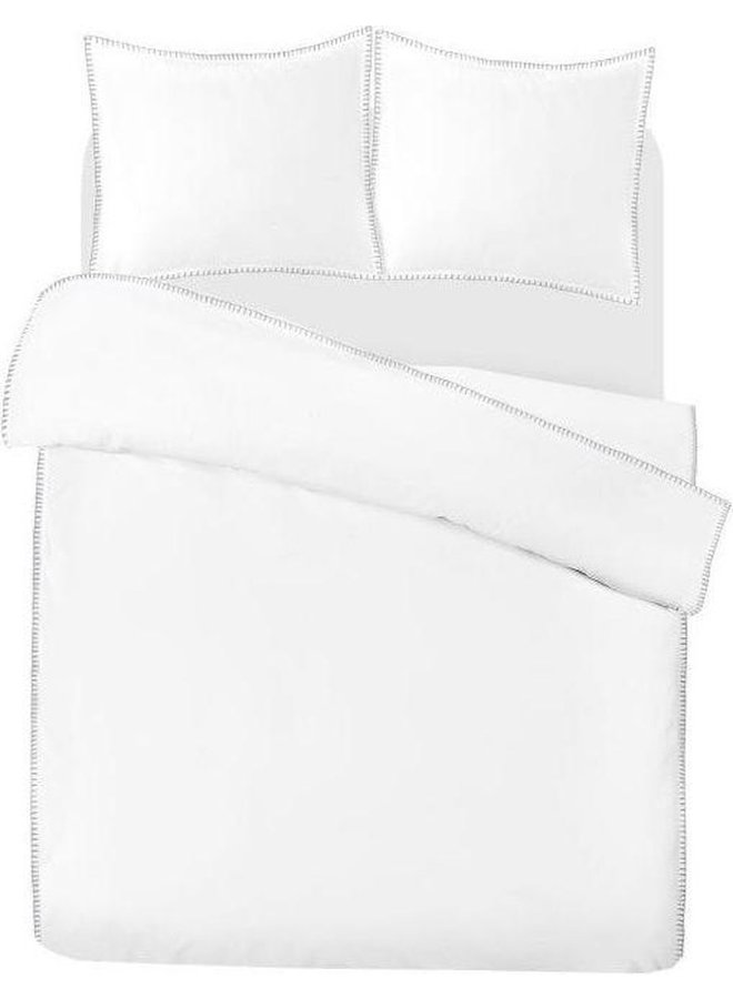 Dekbedovertrek Wellington Wit - Percale Katoen PL3