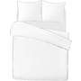 Papillon Percale Katoen Dekbedovertrek Wit