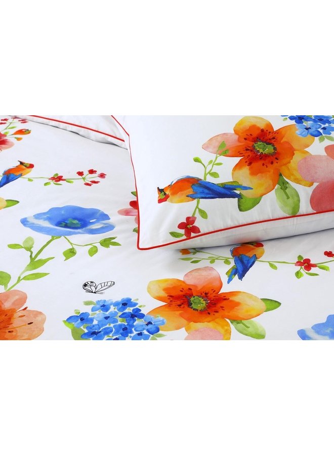 Papillon Dekbedovertrek Fiona Multi - Katoensatijn