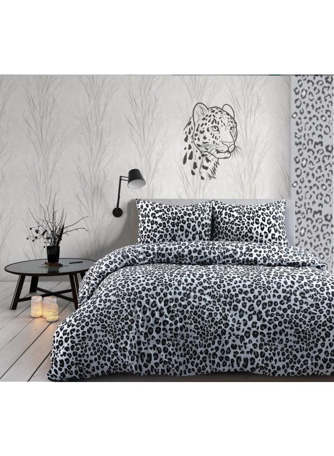 Day Dream Dekbedovertrek Panter Grijs - Katoen