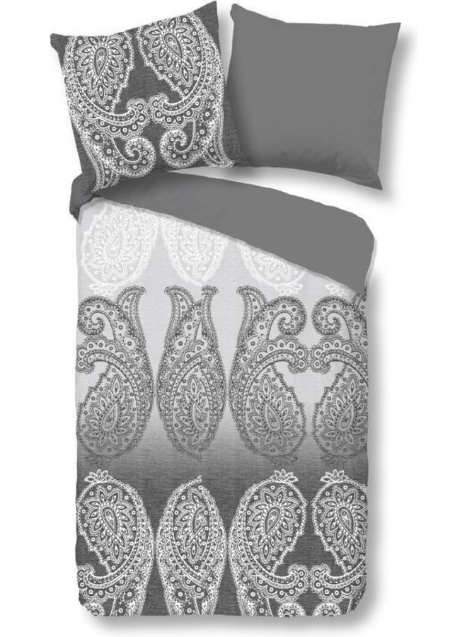 Good Morning Dekbedovertrek Dinie Grijs - Katoen
