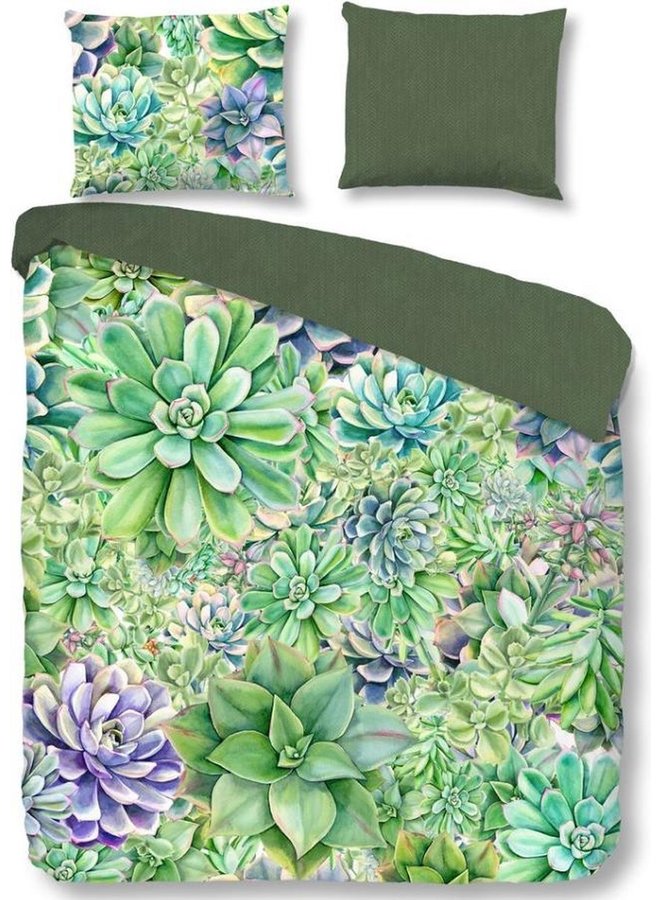 Good Morning Dekbedovertrek Sarah Groen - Katoen