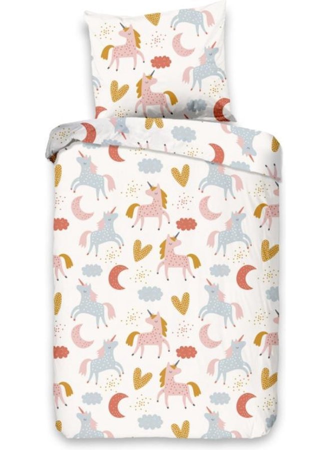 Dekbedovertrek Kids Unicorn Multi - Katoen