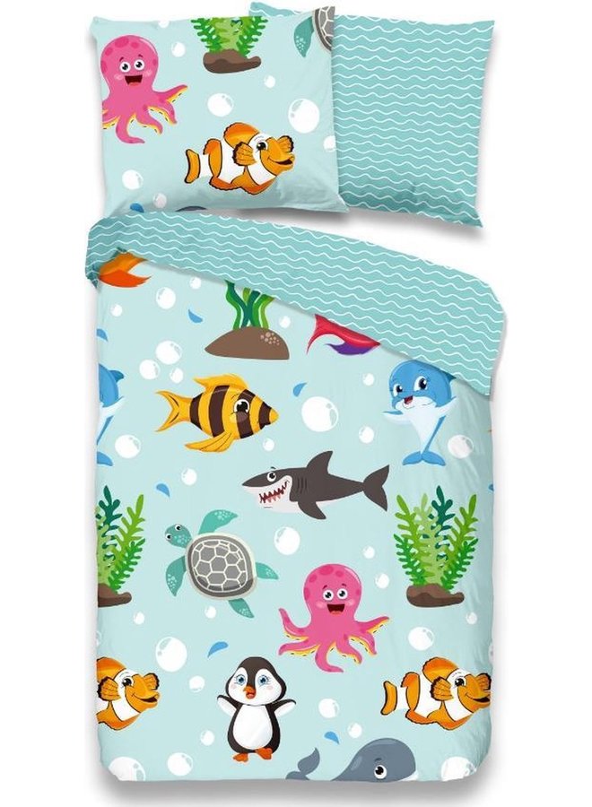 Dekbedovertrek Kids Seaworld Multi - Katoen PL3