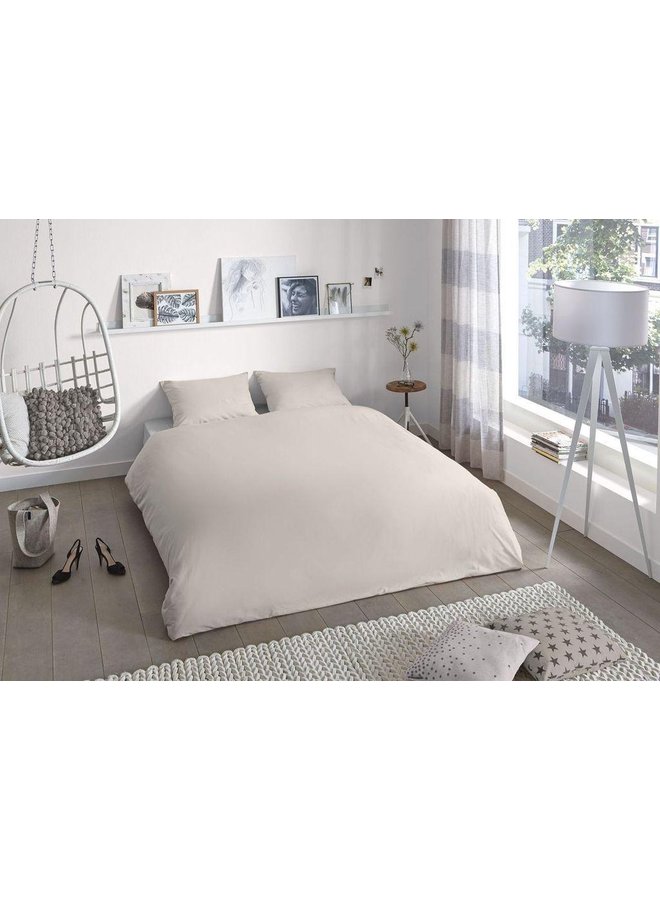 Good Morning Dekbedovertrek Uni Zand - Katoen