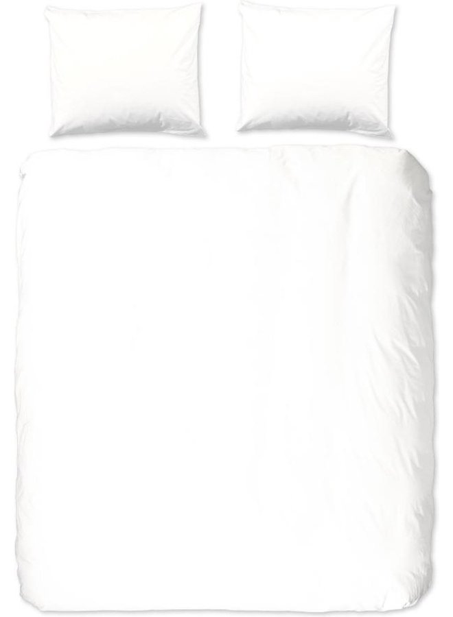 Good Morning Dekbedovertrek Uni Wit - Katoen