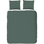 Good Morning Dekbedovertrek Uni Olijf Groen - Katoen