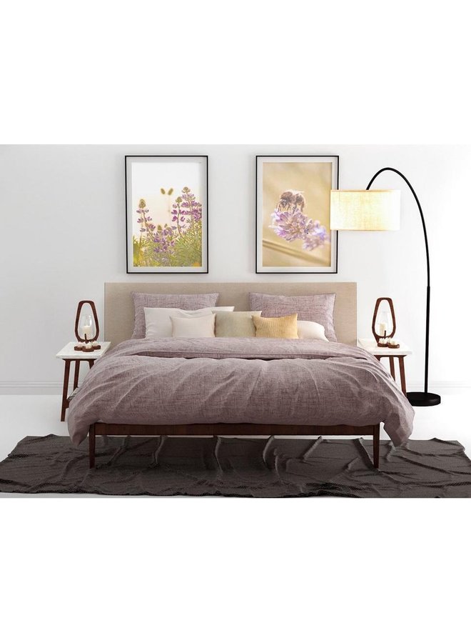 ZO! Home Dekbedovertrek Lino Paars - Katoen