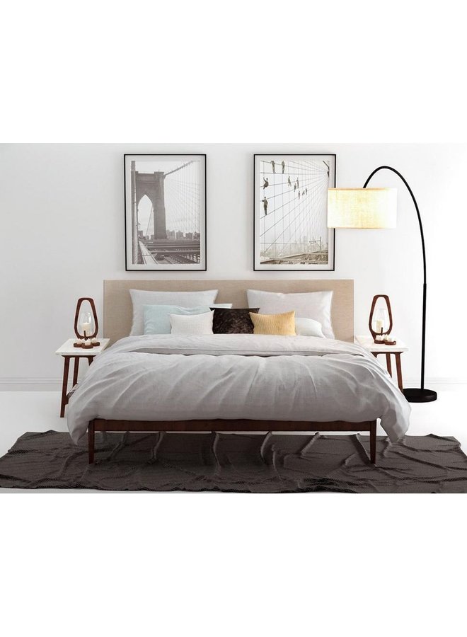 ZO! Home Dekbedovertrek Lino Grijs - Katoen