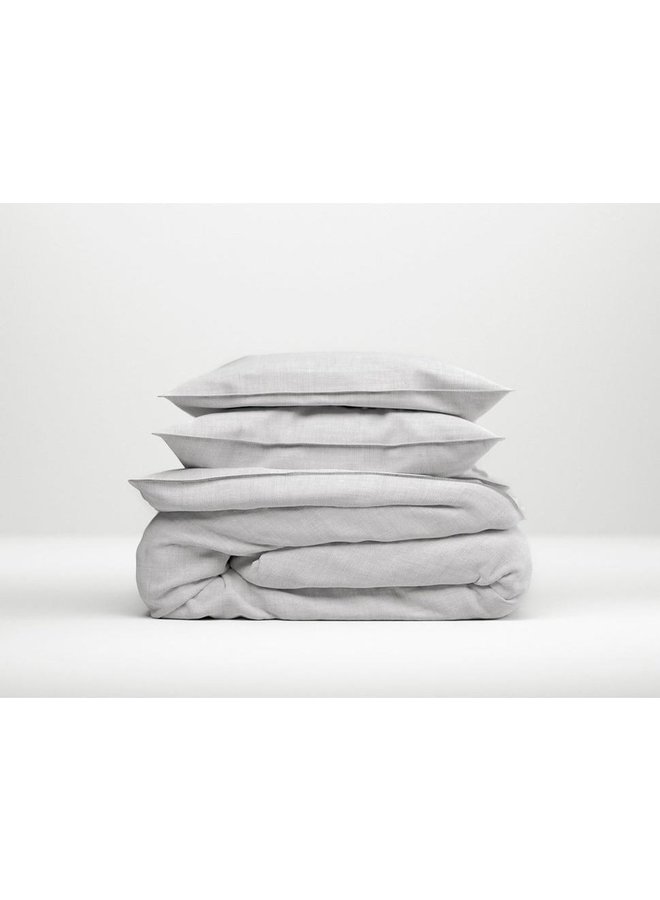 ZO! Home Dekbedovertrek Lino Grijs - Katoen