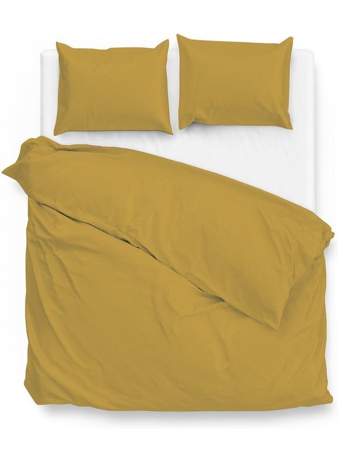 Dekbedovertrek Satinado Oker Geel - Katoensatijn