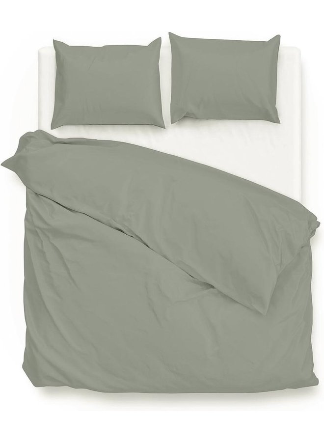 Dekbedovertrek Satinado Grijs - Katoensatijn