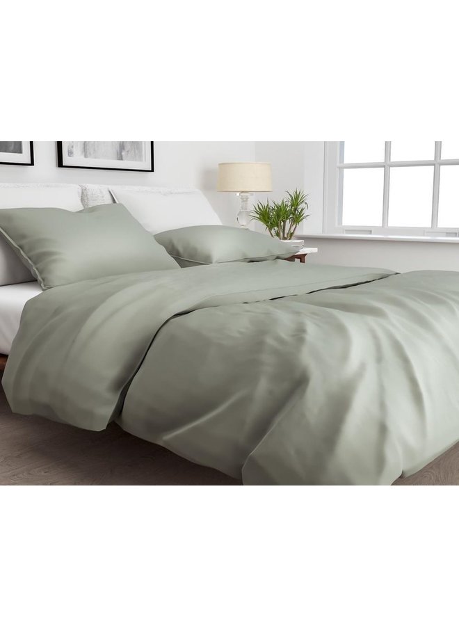 ZO! Home Dekbedovertrek Satinado Grijs - Katoensatijn