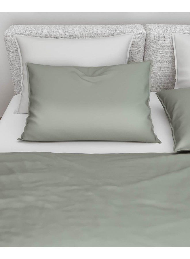 ZO! Home Dekbedovertrek Satinado Grijs - Katoensatijn