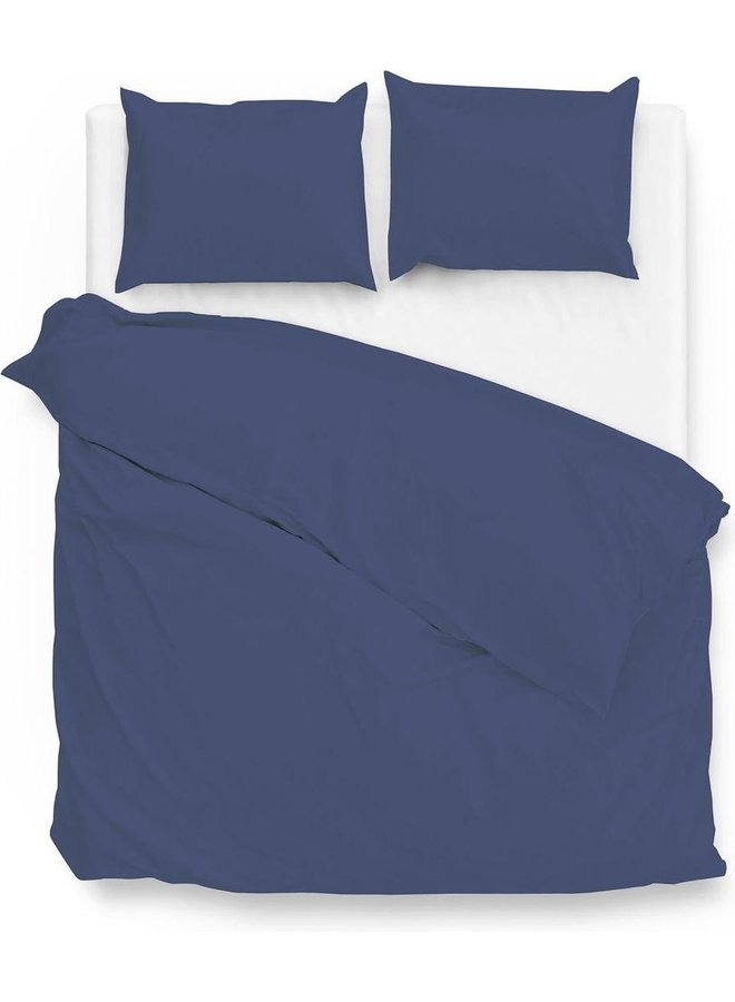 Dekbedovertrek Satinado Blauw - Katoensatijn