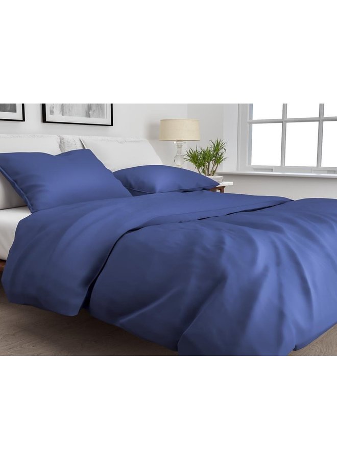 ZO! Home Dekbedovertrek Satinado Blauw - Katoensatijn